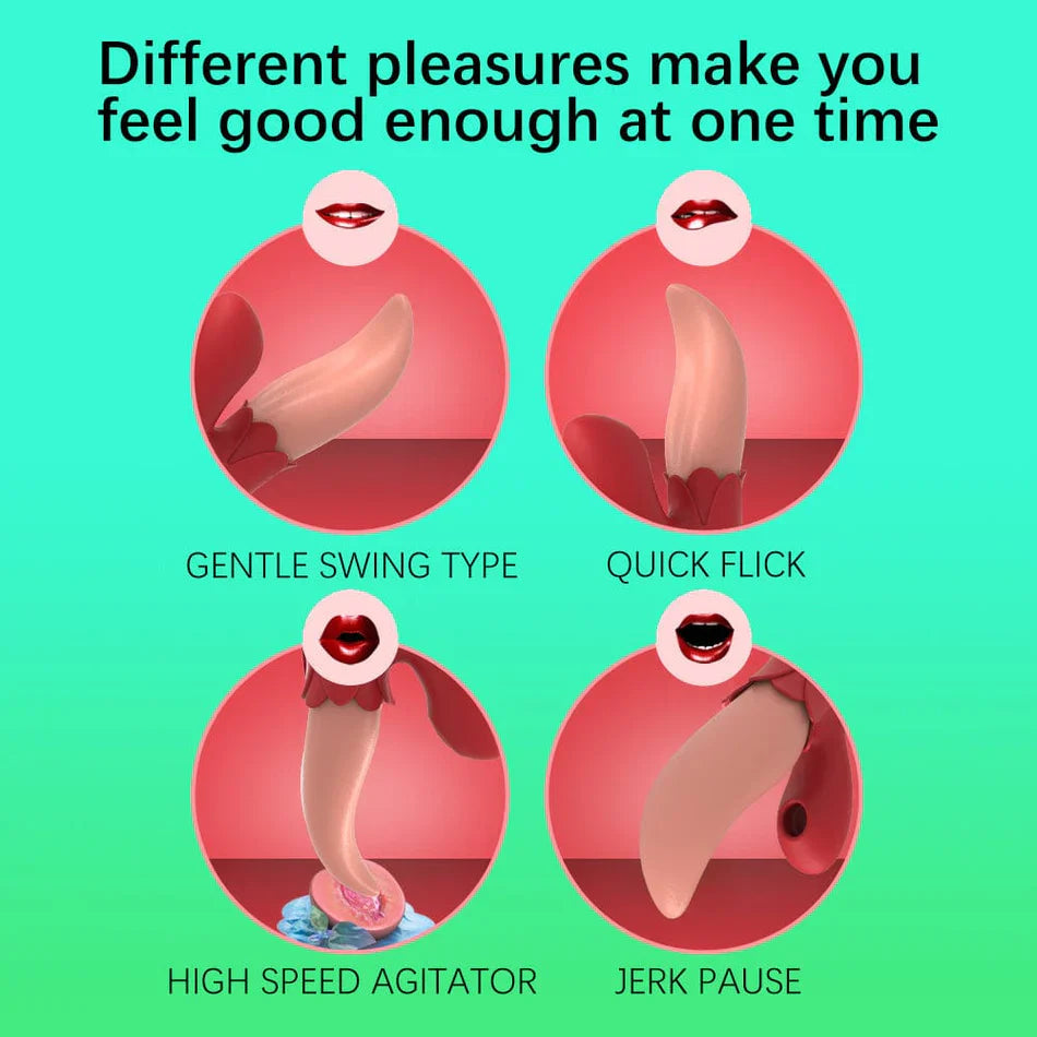 Amy Dual-Action Licking & Suction Personal Massager