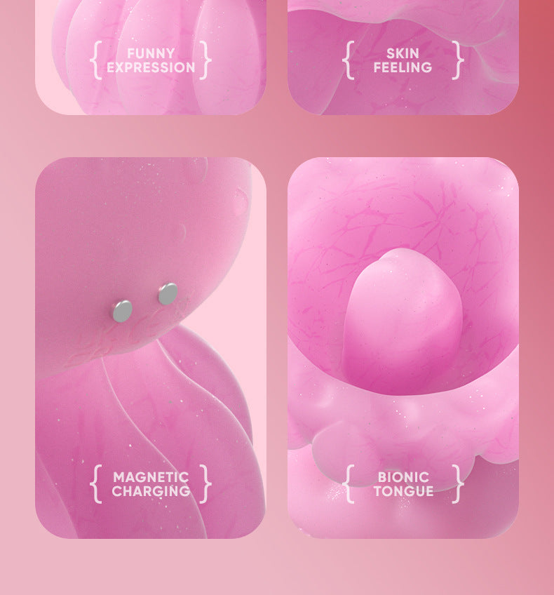 Medusa Jellyfish Rotating Licking Personal Massager