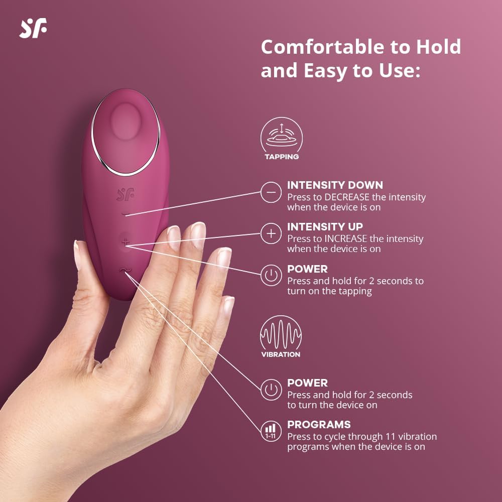 Satisfyer Tap & Climax 1 Personal Massager