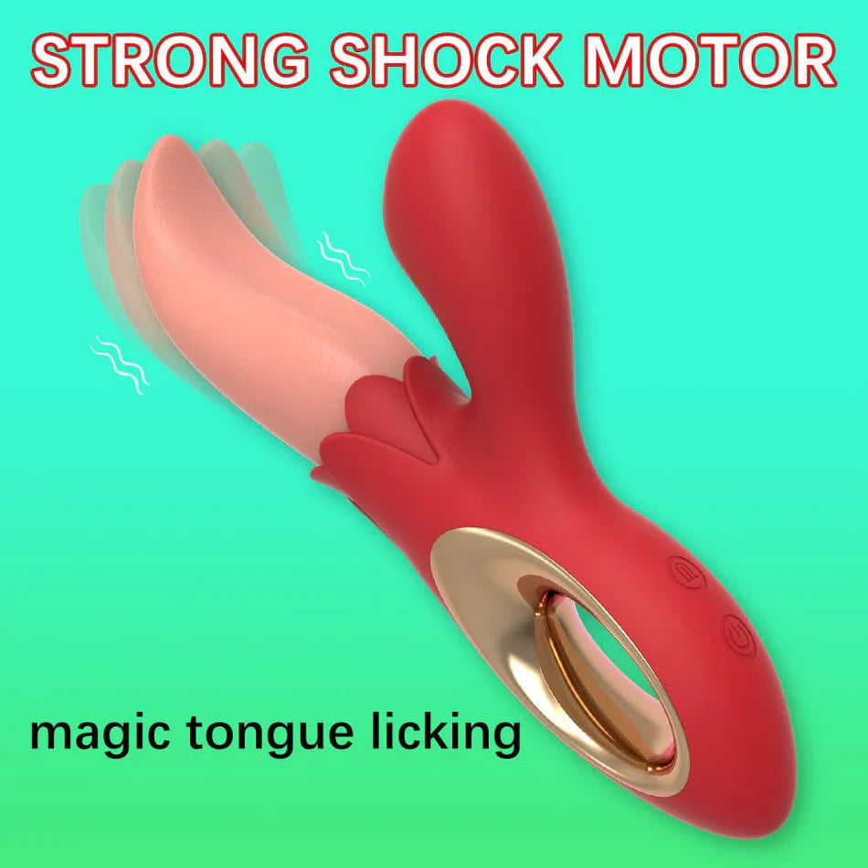 Amy Dual-Action Licking & Suction Personal Massager