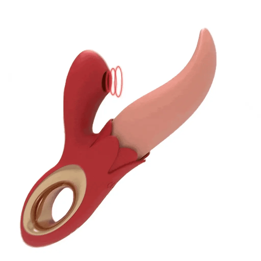 Amy Dual-Action Licking & Suction Personal Massager