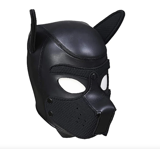 Máscara de cachorro de neopreno