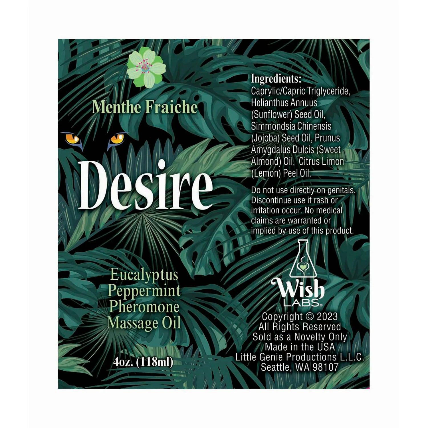 Desire Pheromone Massage Oil