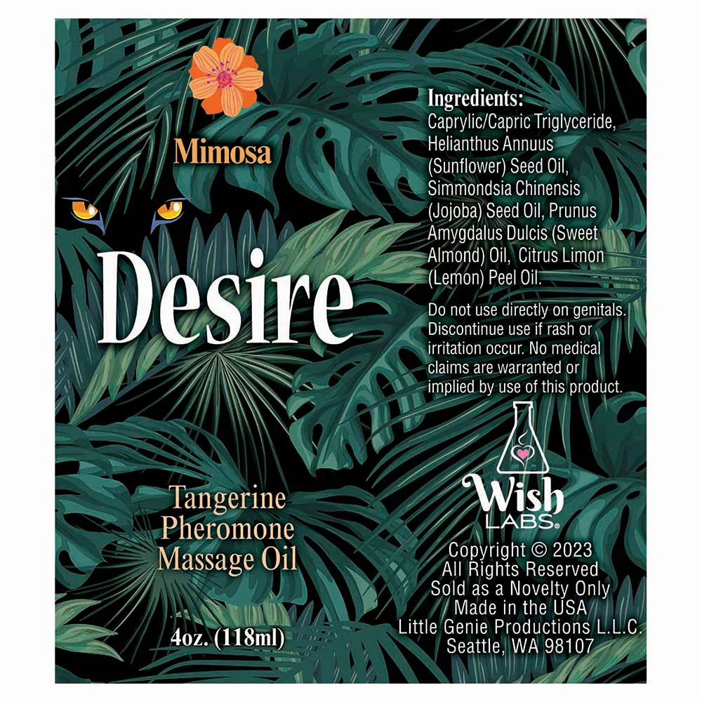 Aceite de Masaje con Feromonas Desire - Mandarina