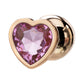 Adam & Eve Rose Gold Pink Heart