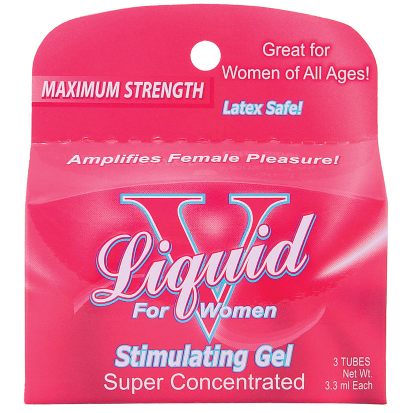 Liquid V para mujer Gel estimulante 3 Uds.