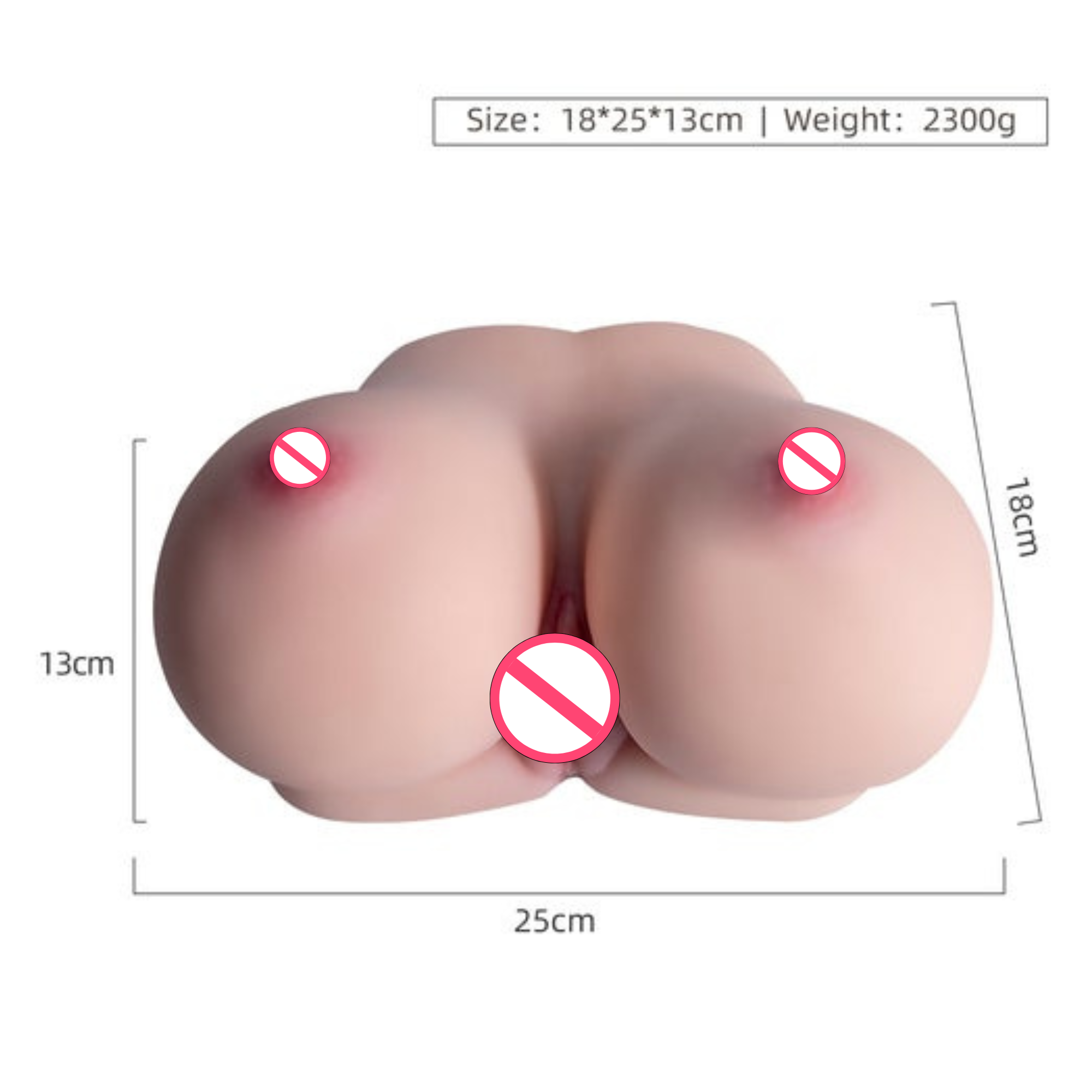 Masajeador de torso con doble textura