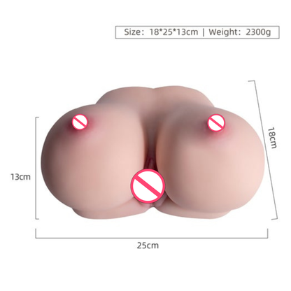 Masajeador de torso con doble textura