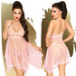 Penthouse Naughty Doll Lace Detailed Baby Doll With Thong