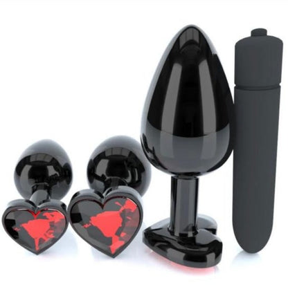 Juego de enchufes negros Stanley Steel con bala