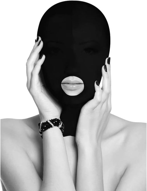 Ouch!! Black Open Mouth Submission Mask