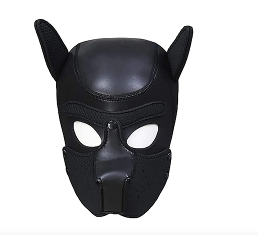 Máscara de cachorro de neopreno