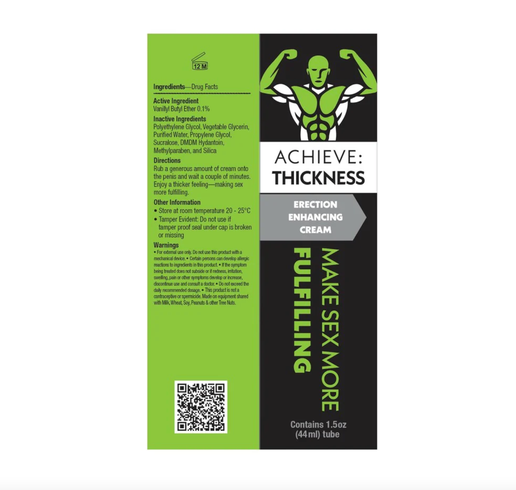Crema para la salud íntima masculina Achieve
