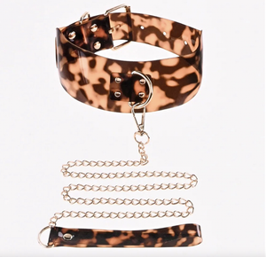 Collar de ámbar con correa
