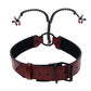 Collar Saffron con pinzas para pezones de Sportsheets