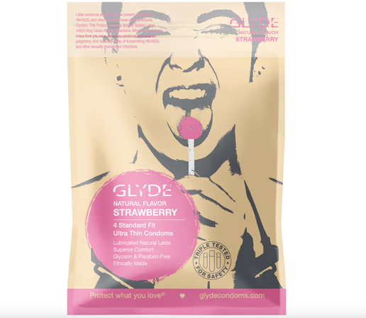 Condón con sabor Glyde Ultra