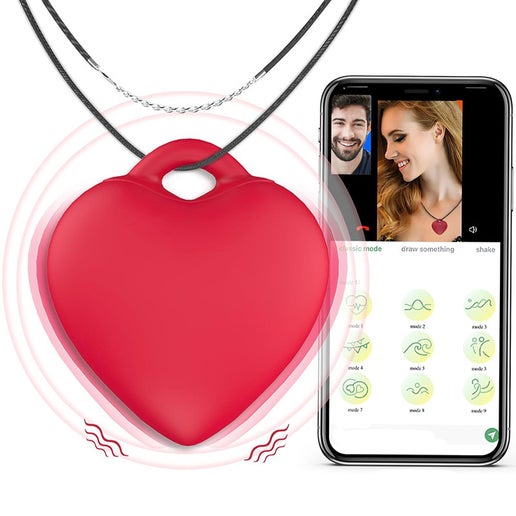 Vibrating Heart Necklace With App