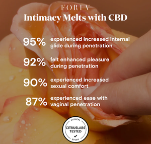 Foria Intimacy Melts con CBD (paquete de 4)