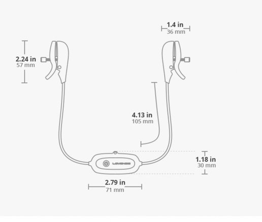Abrazaderas de bienestar ajustables Gemini controladas por aplicación