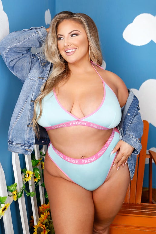 Top Halter y Short de la colección Vibes Fresh